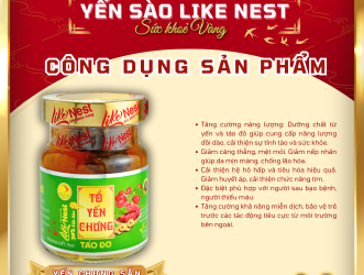 Yến Sào Like Nest Vị Táo Đỏ – Siêu Phẩm Dinh Dưỡng Cho Sức Khỏe Vàng