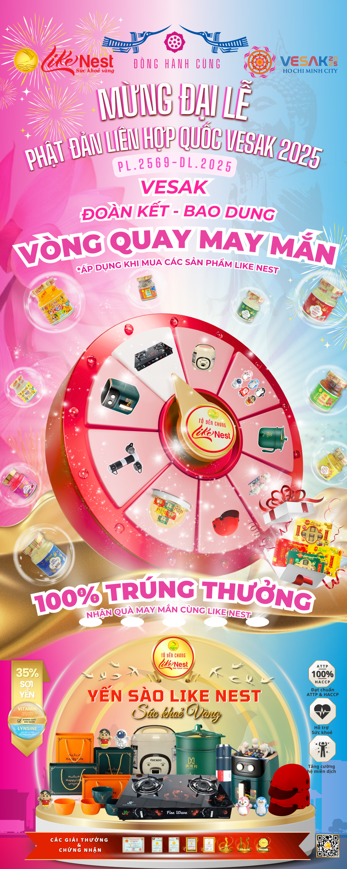 Vòng Quay May Mắn - 100% Trúng Thưởng